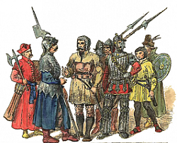 16th-century Polish soldiers, depicted by Jan Matejko