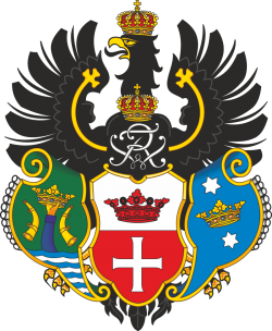 Coat of arms of Königsberg (first used as a seal from 1724; made the official armorial in 1906)
