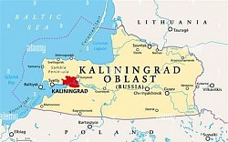 Kaliningrad on the map